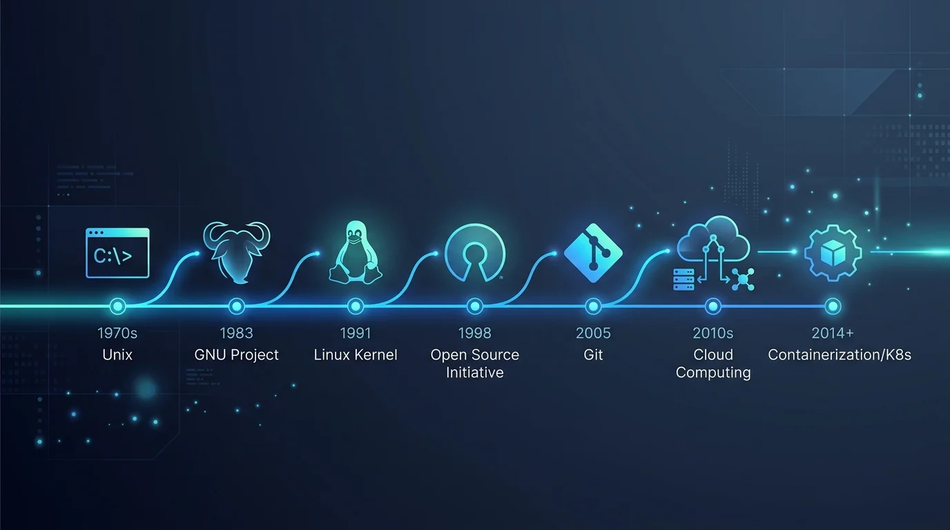 Revolution OS: 50-Year Historical Computing Timeline